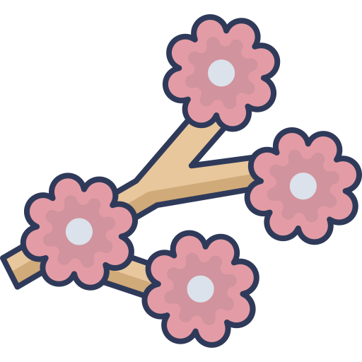 Вишня в цвету бесплатно иконка