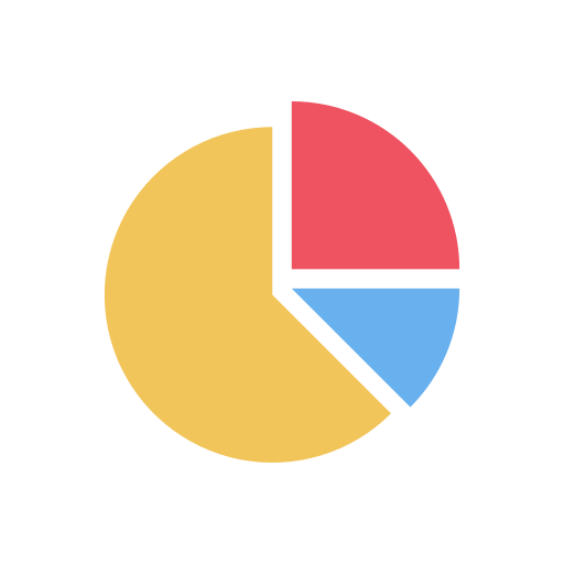 Pie chart Dinosoft Flat icon