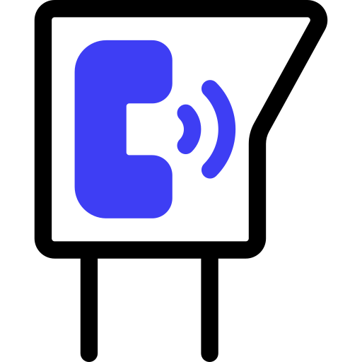 teléfono público de monedas icono gratis