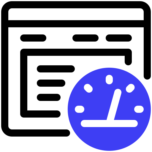 velocidad de página icono gratis