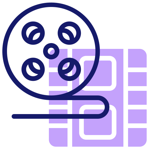 carrete de película icono gratis