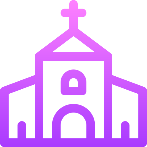 Church Basic Gradient Lineal color icon