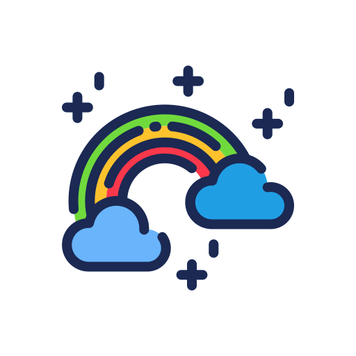 arco iris icono gratis