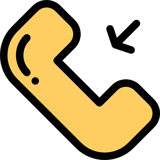 Incoming Call Detailed Rounded Lineal Color Icon