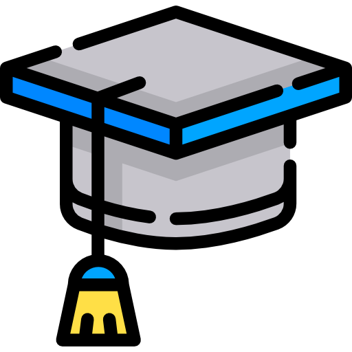 sombrero de graduado icono gratis