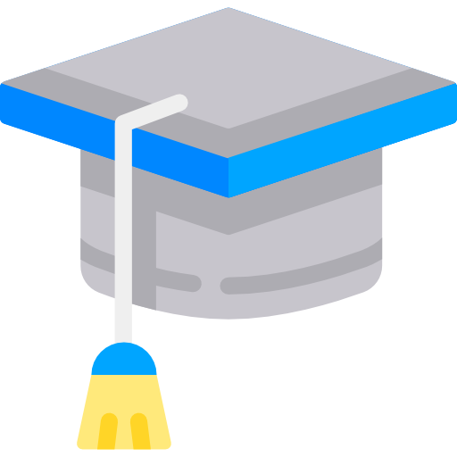 sombrero de graduado icono gratis