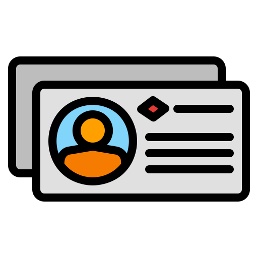 tarjeta de visita icono gratis