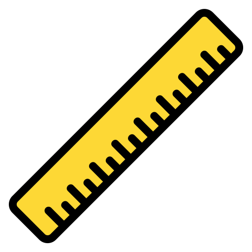 Ruler Generic Outline Color icon