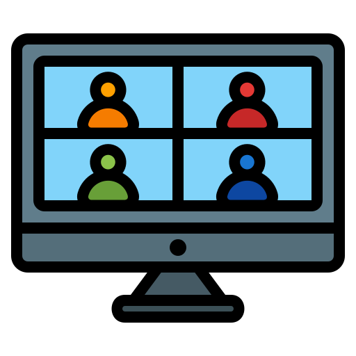 Online meeting Generic Outline Color icon