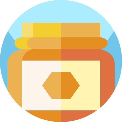 Honey jar Geometric Flat Circular Flat icon