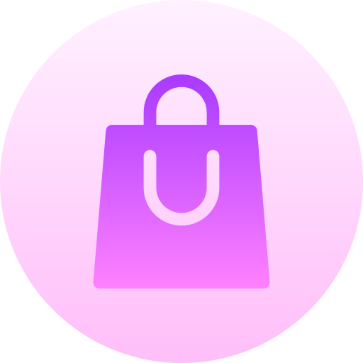 Shopping bag Basic Gradient Circular icon