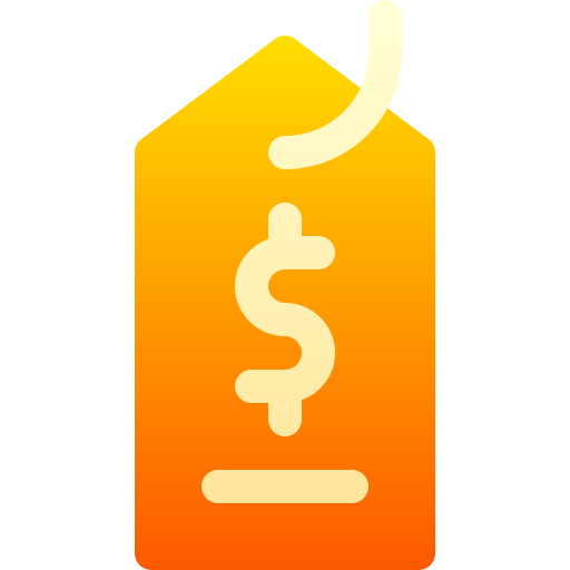 etiqueta de precio icono gratis