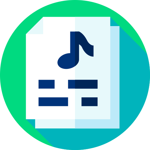 partitura musical icono gratis