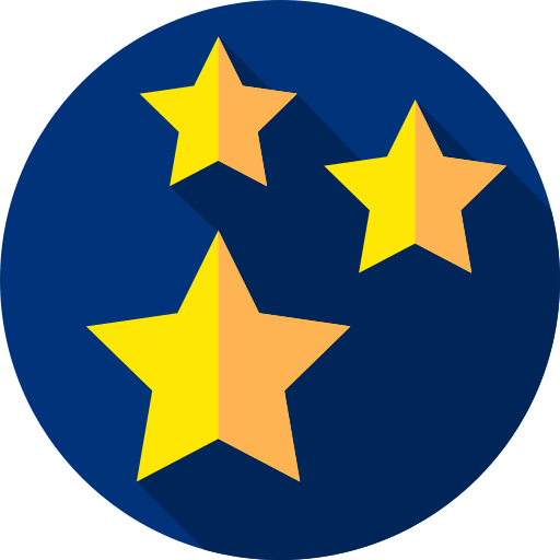 Stars Flat Circular Flat icon