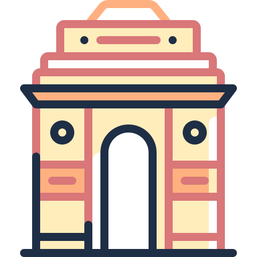 puerta de la india icono gratis