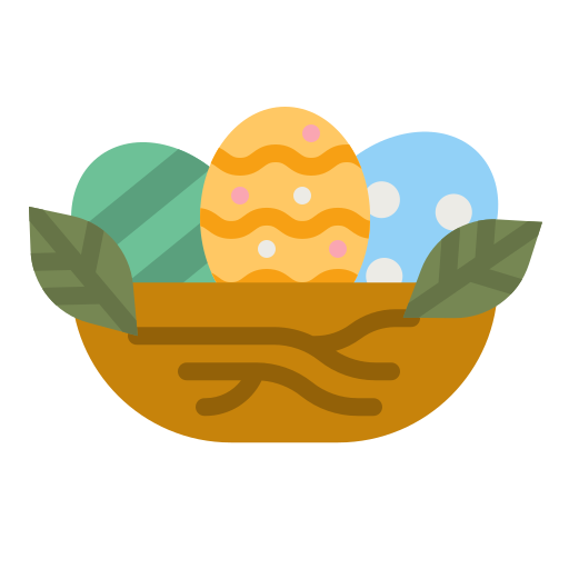 huevos de pascua icono gratis