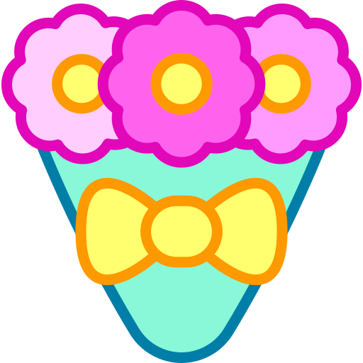 ramo de flores icono gratis