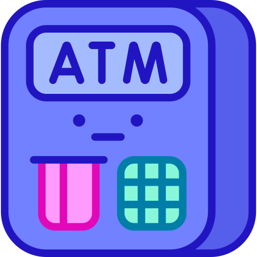 máquina atm grátis ícone