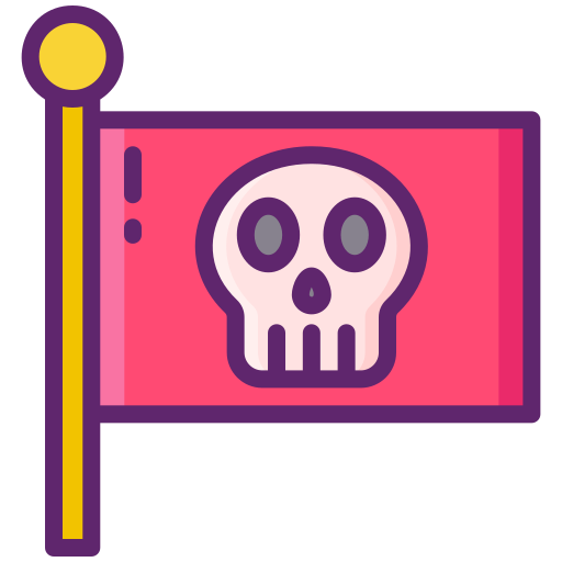 bandera pirata icono gratis