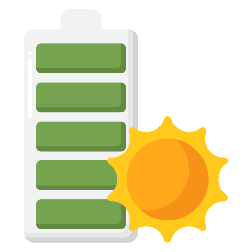 energía solar icono gratis