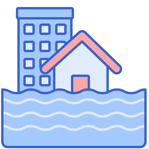 Flood Flaticons Lineal Color icon