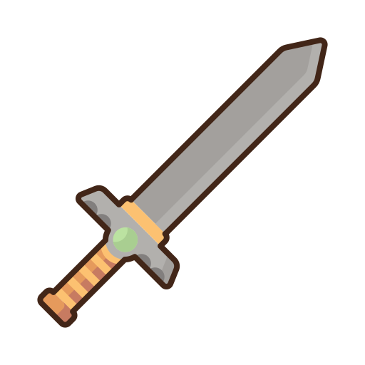 Sword Flaticons Lineal Color icon