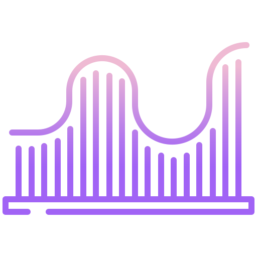 gráfico de líneas icono gratis