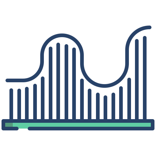 gráfico de líneas icono gratis