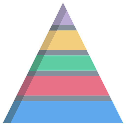 Pyramid Graphic Icongeek26 Flat Icon