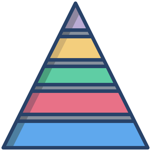 Pyramid graphic Icongeek26 Linear Colour icon