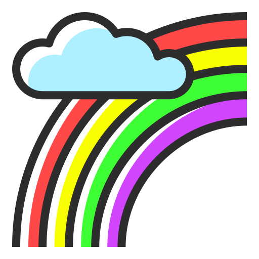 arc en ciel Icône gratuit