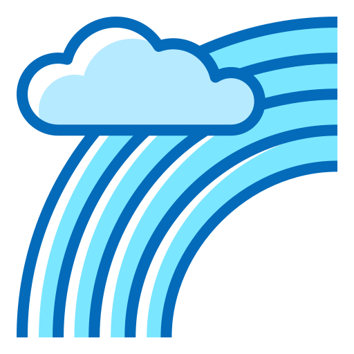 arc en ciel Icône gratuit