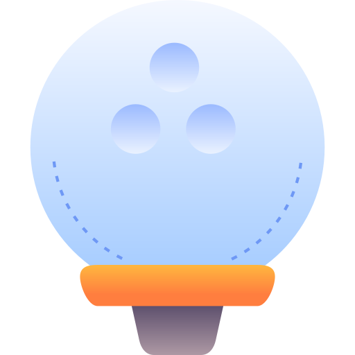 Golf Ball Generic Flat Gradient Icon