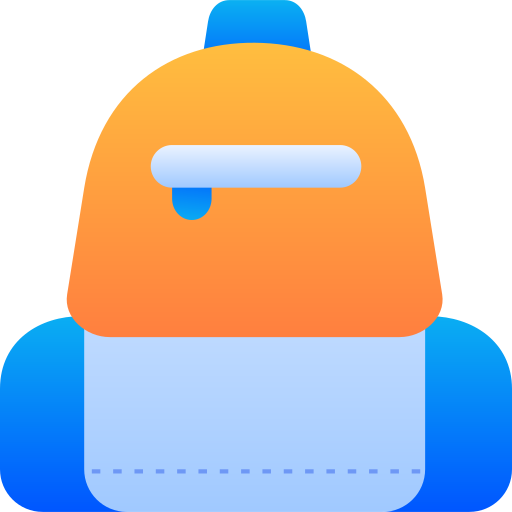 bolsa para la escuela icono gratis