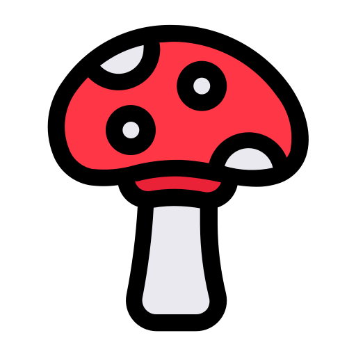 Mushroom Generic Outline Color icon