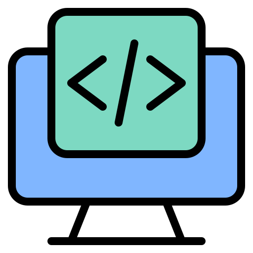 Script Generic Outline Color icon