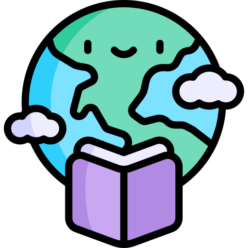 World book day Kawaii Lineal color icon