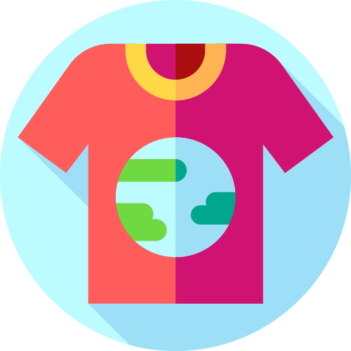 Tshirt Flat Circular Flat icon