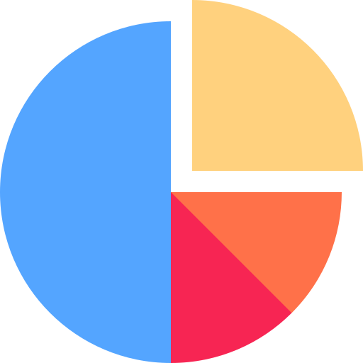 gráfico circular icono gratis