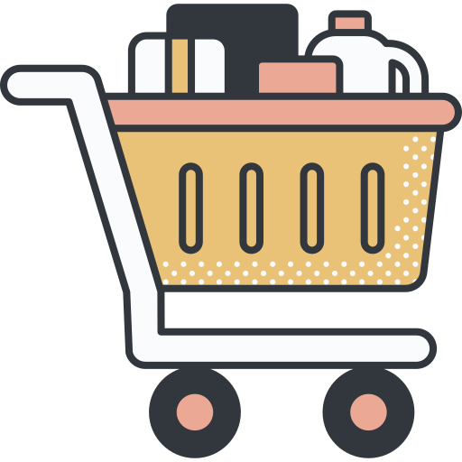supermarket cart icon
