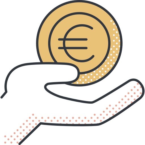 euro icono gratis