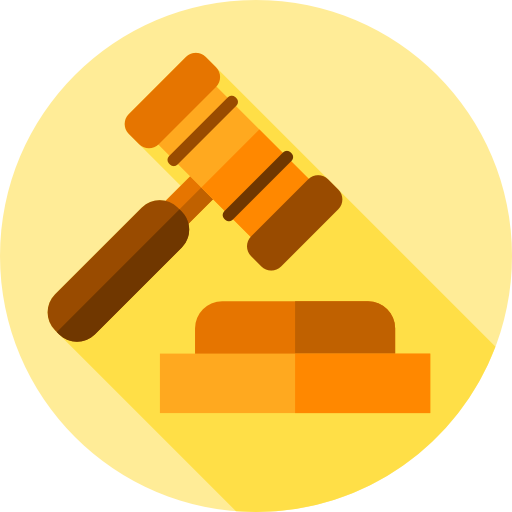 Law Flat Circular Flat icon