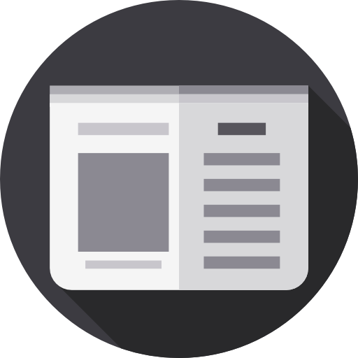 Newspaper Flat Circular Flat icon