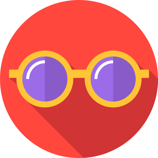 Sunglasses Flat Circular Flat icon