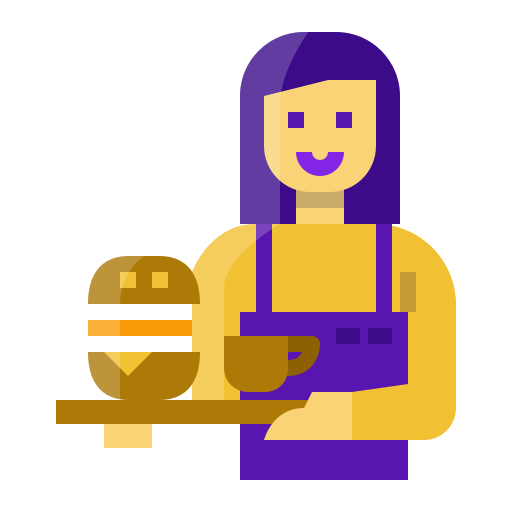 camarero icono gratis