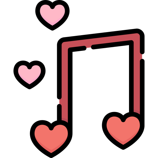 chanson d'amour Icône gratuit