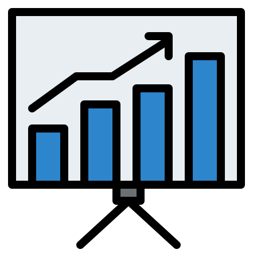 gráfico de negocios icono gratis