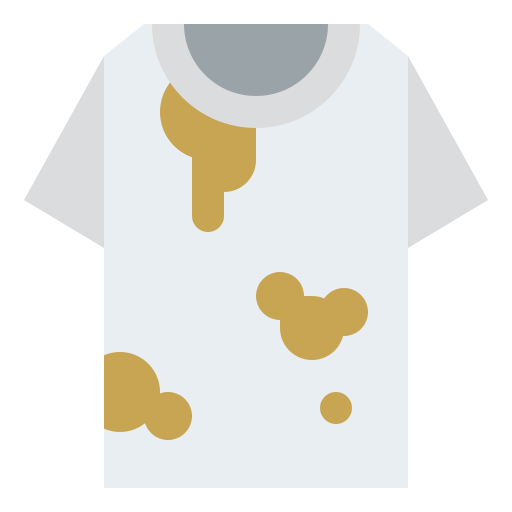 Dirty shirt Iconixar Flat icon