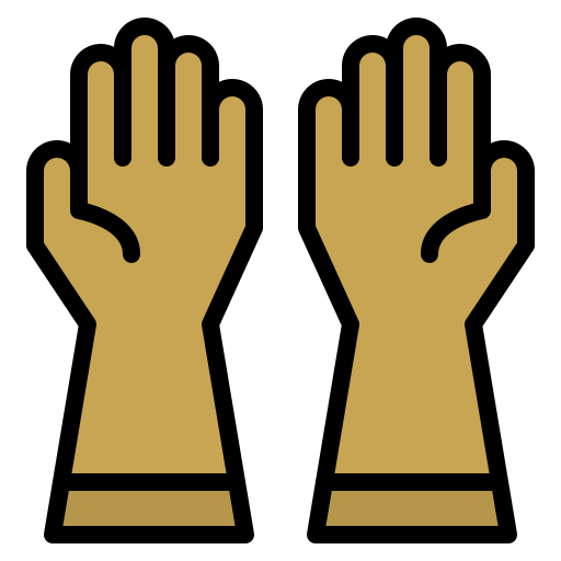 guantes de la mano icono gratis