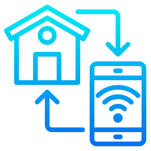 Smart home srip Gradient icon